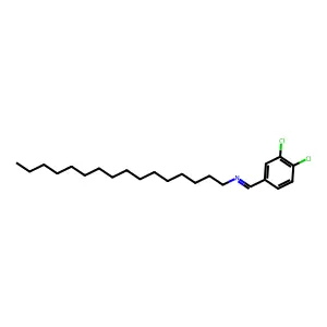 1-(3,4-dichlorophenyl)-N-hexadecylmethanimine structure