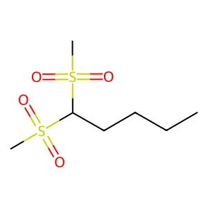 1,1-bis(methylsulfonyl)pentane structure