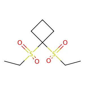 1,1-bis(ethylsulfonyl)cyclobutane structure