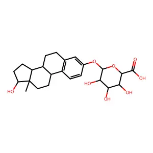 (2S,3R,4S,5R,6S)-3,4,5-trihydroxy-6-[[(13S,17R)-17-hydroxy-13-methyl-6,7,8,9,11,12,14,15,16,17-decahydrocyclopenta[a]phenanthren-3-yl]oxy]oxane-2-carboxylic acid structure