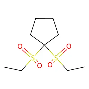 1,1-bis(ethylsulfonyl)cyclopentane structure