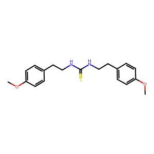 1,3-bis[2-(4-methoxyphenyl)ethyl]thiourea structure