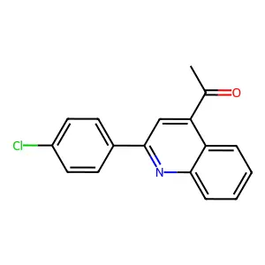 1-[2-(4-chlorophenyl)quinolin-4-yl]ethanone structure
