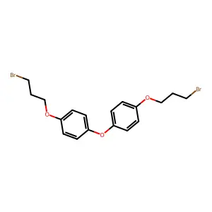 1-(3-bromopropoxy)-4-[4-(3-bromopropoxy)phenoxy]benzene structure