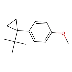 1-(1-tert-butylcyclopropyl)-4-methoxybenzene structure