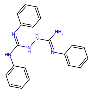 1,2-diphenyl-3-[(N'-phenylcarbamimidoyl)amino]guanidine structure