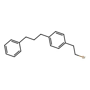 1-(2-bromoethyl)-4-(3-phenylpropyl)benzene structure
