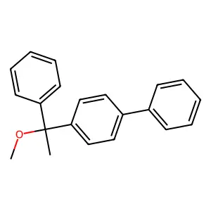1-(1-methoxy-1-phenylethyl)-4-phenylbenzene structure