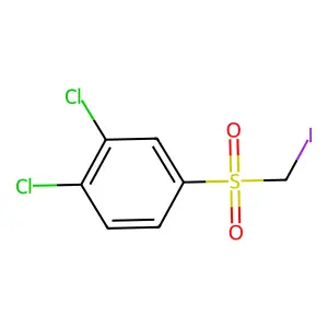 1,2-dichloro-4-(iodomethylsulfonyl)benzene structure