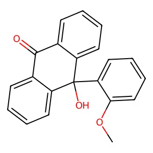 10-hydroxy-10-(2-methoxyphenyl)anthracen-9-one structure
