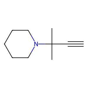 1-(2-methylbut-3-yn-2-yl)piperidine structure