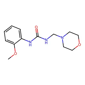 1-(2-methoxyphenyl)-3-(morpholin-4-ylmethyl)urea structure