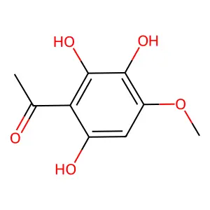 1-(2,3,6-trihydroxy-4-methoxyphenyl)ethanone structure