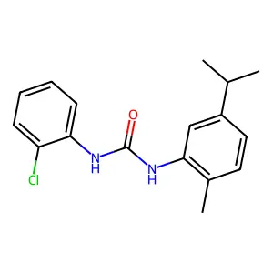 1-(2-chlorophenyl)-3-(2-methyl-5-propan-2-ylphenyl)urea structure