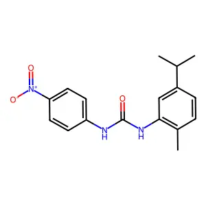 1-(2-methyl-5-propan-2-ylphenyl)-3-(4-nitrophenyl)urea structure