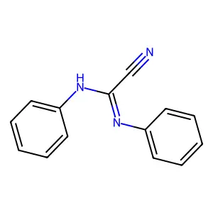 1-Cyano-N,N'-diphenylformamidine structure