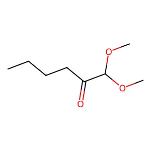 1,1-dimethoxyhexan-2-one structure