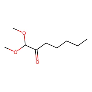 1,1-dimethoxyheptan-2-one structure