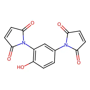 1-[3-(2,5-dioxopyrrol-1-yl)-4-hydroxyphenyl]pyrrole-2,5-dione structure