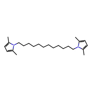 1-[12-(2,5-dimethylpyrrol-1-yl)dodecyl]-2,5-dimethylpyrrole structure