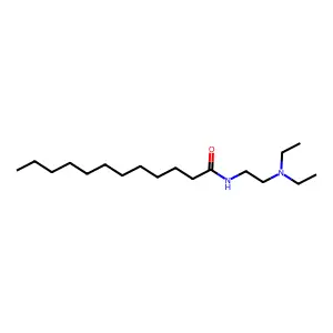 N-[2-(diethylamino)ethyl]dodecanamide structure