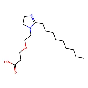 1-(2-(2-Carboxyethoxy)ethyl)-2-nonyl-2-imidazoline structure