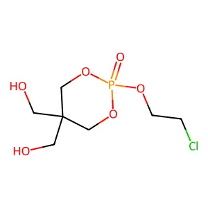 1,3,2-Dioxaphosphorinane-5,5-dimethanol, 2-(2-chloroethoxy)-, 2-oxide structure