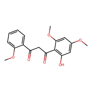 1-(2-hydroxy-4,6-dimethoxyphenyl)-3-(2-methoxyphenyl)propane-1,3-dione structure