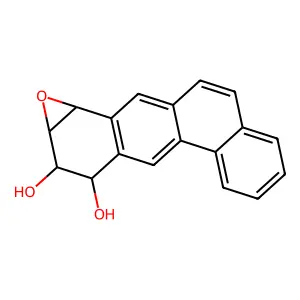 (4R,6S,8S)-5-oxapentacyclo[9.8.0.03,9.04,6.012,17]nonadeca-1,3(9),10,12,14,16,18-heptaene-7,8-diol structure