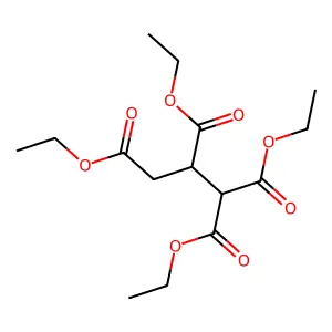 tetraethyl propane-1,1,2,3-tetracarboxylate structure