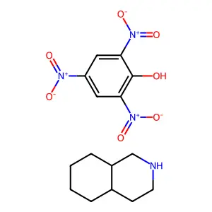 1,2,3,4,4a,5,6,7,8,8a-decahydroisoquinoline;2,4,6-trinitrophenol structure