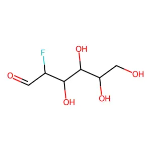 18F-Flurodeoxyglucose structure