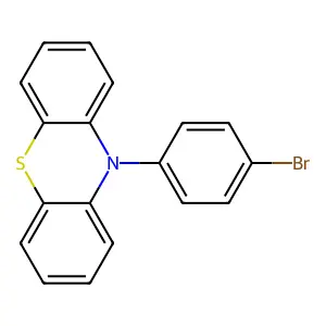 10-(4-bromophenyl)-10H-phenothiazine structure