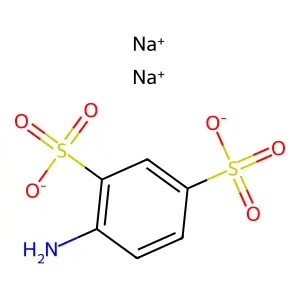 1,3-Benzenedisulfonic acid, 4-amino-, sodium salt structure