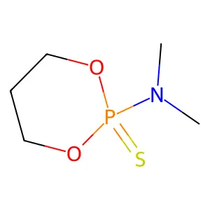 1,3,2-Dioxaphosphorinan-2-amine, N,N-dimethyl-, 2-sulfide structure