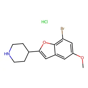 BROFAROMINE HYDROCHLORIDE structure
