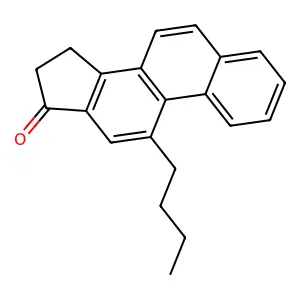 11-butyl-15,16-dihydrocyclopenta[a]phenanthren-17-one structure
