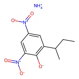 Dinoseb-ammonium structure