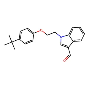 1-[2-(4-tert-butylphenoxy)ethyl]-1H-indole-3-carbaldehyde structure