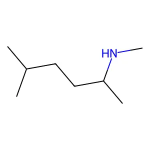 N,5-dimethylhexan-2-amine structure
