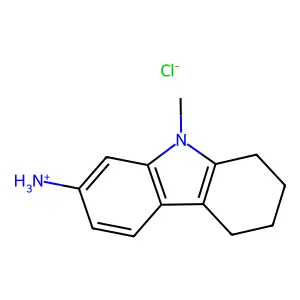 (9-methyl-5,6,7,8-tetrahydrocarbazol-2-yl)azanium chloride structure