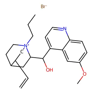 Quinine propyl bromide structure