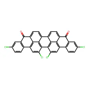 Anthra[9,1,2-cde]benzo[rst]pentaphene-5,10-dione, 3,12,16,17-tetrachloro- structure