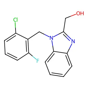 [1-(2-chloro-6-fluorobenzyl)-1H-benzimidazol-2-yl]methanol structure