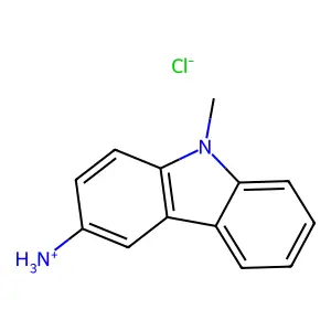 (9-methylcarbazol-3-yl)azanium chloride structure