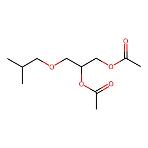 1,2-Propanediol, 3-isobutoxy-, diacetate structure