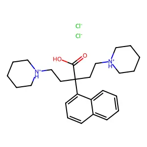 alpha,alpha-Bis(2-piperidinoethyl)-1-naphthaleneacetic acid dihydrochloride structure