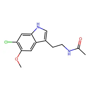 6-CHLOROMELATONIN structure