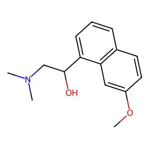 alpha-(Dimethylaminomethyl)-7-methoxy-1-naphthalenemethanol structure