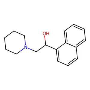 alpha-(Piperidinomethyl)-1-naphthalenemethanol structure